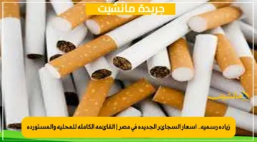 زيادة رسمية.. أسعار السجائر الجديدة في مصر القائمة الكاملة للمحلية والمستوردة 1